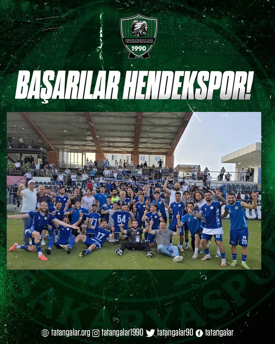 Bölgesel Amatör Lig Play-Off Final mücadelesine çıkacak şehrimizin takımı Hendekspor'a başarılar dileriz.

TATANGALAR