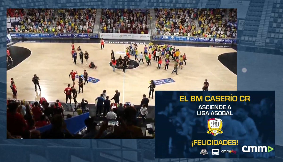 Enhorabuena a nuestros paisanos de <a href="/BM_Caserio/">Balonmano Caserío Ciudad Real</a> por su ascenso a <a href="/ASOBAL/">ASOBAL</a>! 🥂 Ojalá la próxima temporada no un derbi, sino dos!!🤞🏻

👉🏻 Especial enhorabuena a <a href="/jclvs_/">Jorge Romanillos</a> que ya es todo un experto en ascensos 🫶🏻💜

Y un abrazo a los compañeros de <a href="/BalonmanoBurgos/">Club Balonmano Burgos</a>, sois muy grandes 💪🏻