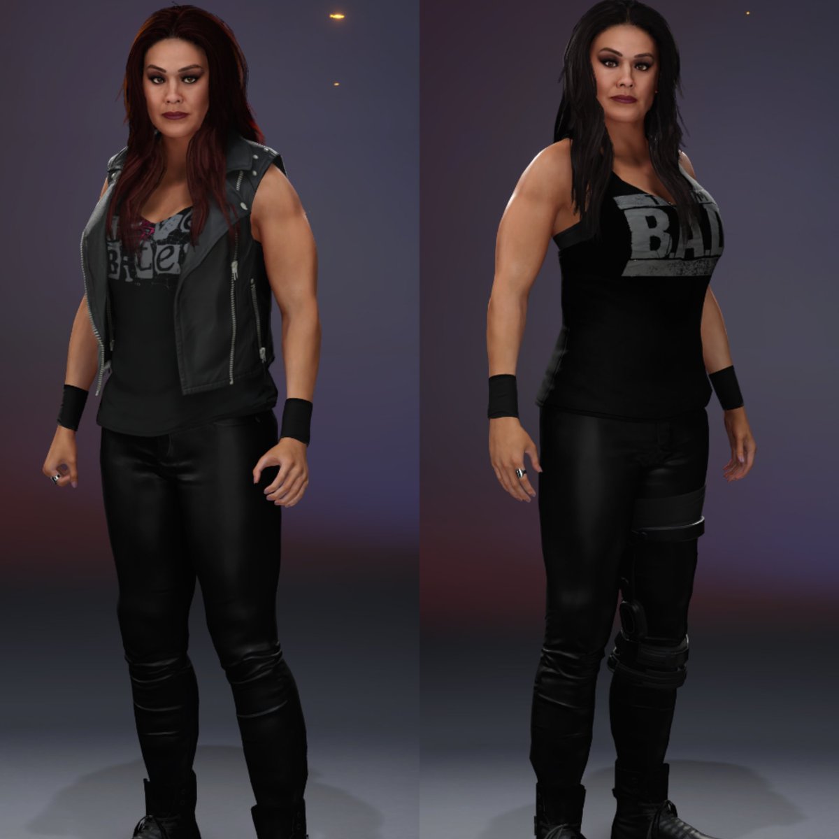 Viscerealist's tweet photo. Tamother Gear Pack includes her AJ themed gear & Team B.A.D gears
3 logos used
#Viscerealist #Tamina https://t.co/l2AWXC7yTs