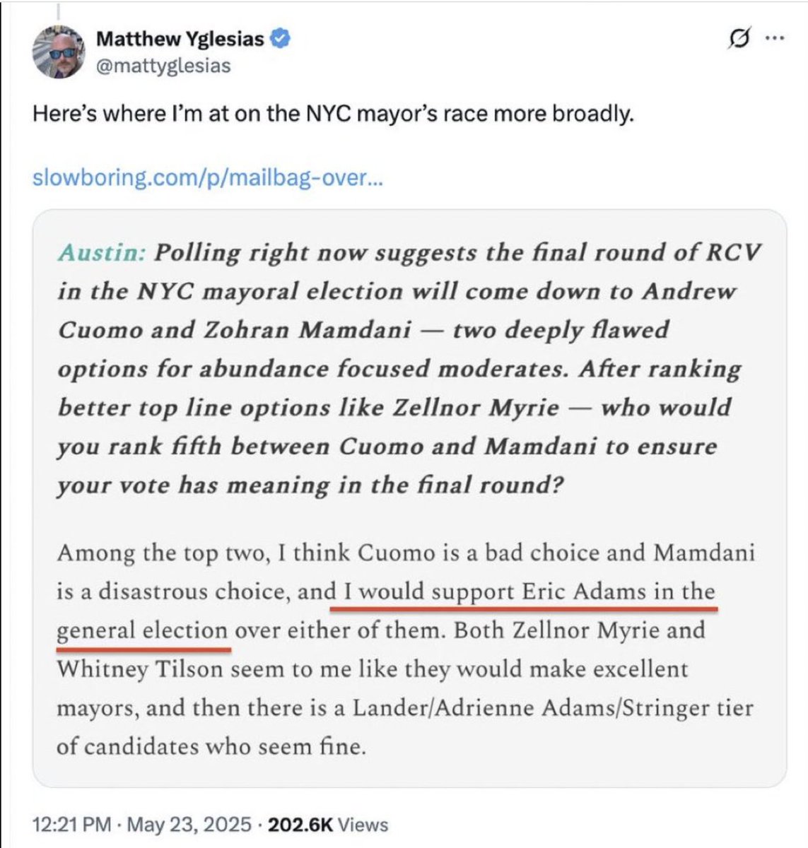 "I practise a Weberian politics of responsibility that engages int he slow, boring work of implementing rational bureaucratic policies which is why I support a completely corrupt pol  who has messianic fantasies and is completely disengaged from reality. My name is Matt