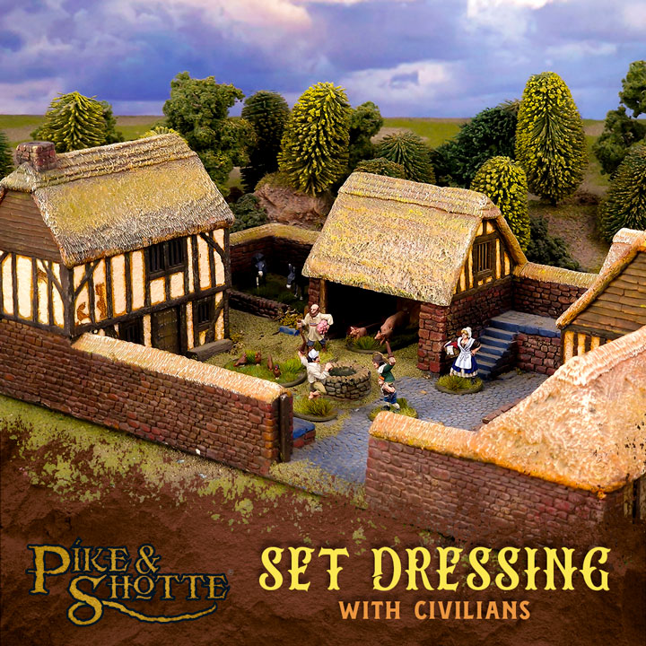 Set-dressing is just as important in wargaming as it is in theatre - a well-dressed table makes every game look better! Why not spruce up your games with our range of villagers, characters, and animals? bit.ly/43boux5 

#warlordgames #pikeandshotte #warlordcommunity