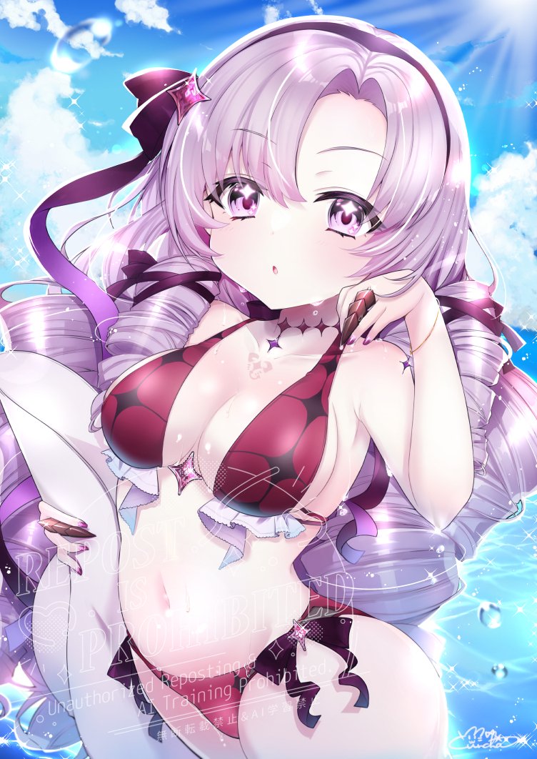 壱百満天原サロメ 「夏のサロメお嬢様 #サロメ百万展」|ゆんちゃ*/お絵描きVtuber結乃りぼん💝のイラスト