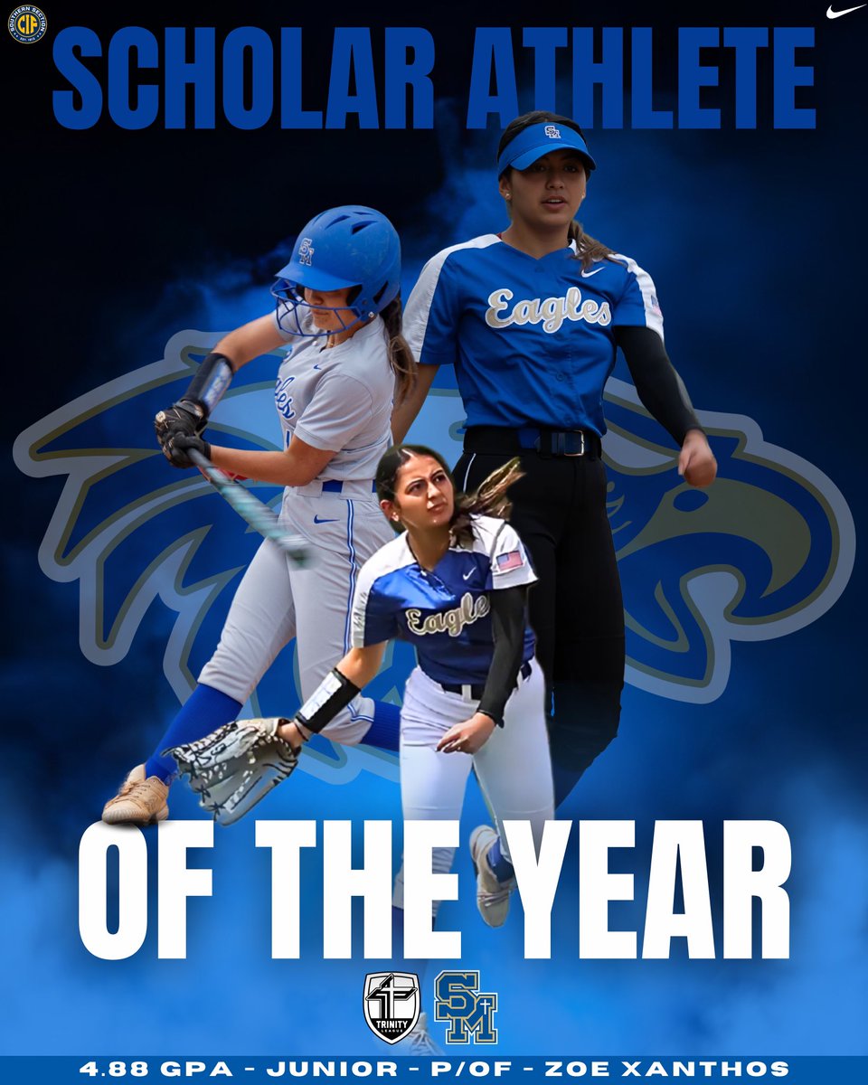Excellence on and off the field. Proud to recognize Zoe Xanthos as our Scholar Athlete for a 3rd year in a row with a 4.88 GPA—a true example of what it means to lead in the classroom and in competition.
