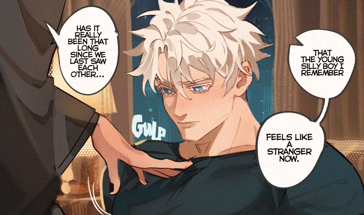 sneak peek of my #satosugu comic on Patreon