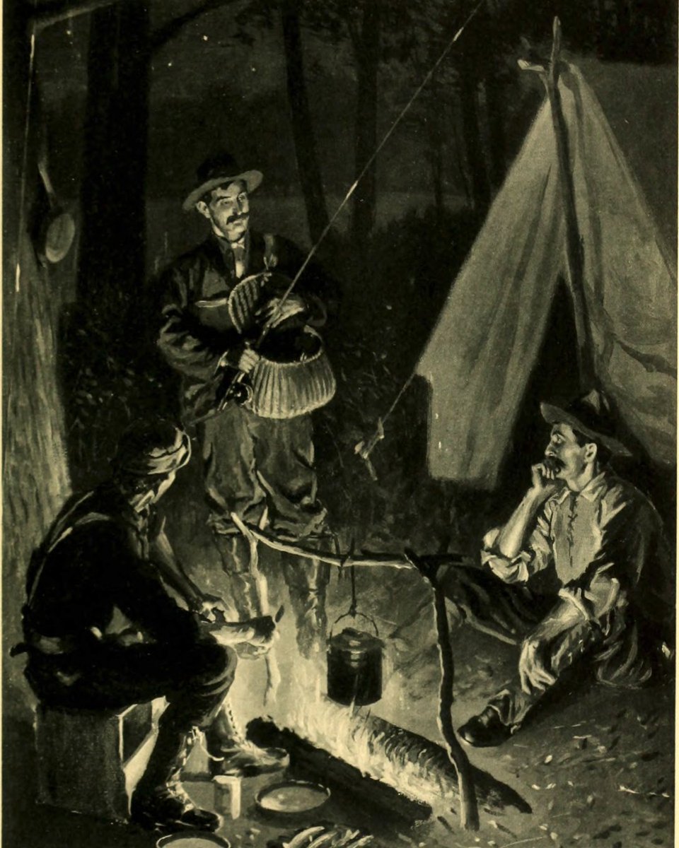 Angler’s Camp in the Forest. Albany, NY, 1902.