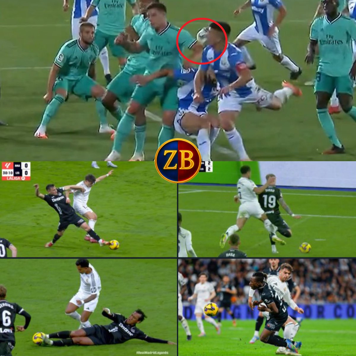 🔷 Temporada 2019-2020:

▫️J38. Leganés 2-2 Real Madrid: Penalti de Jovic por mano no señalado, minuto 84.

👉Leganés descendido por 1⃣ punto.

🔷 Temporada 2024-2025:

▫️J29. Real Madrid 3-2 Leganés: Uno de los mayores atracos de la temporada.

👉Leganés descendido por 1⃣ punto.