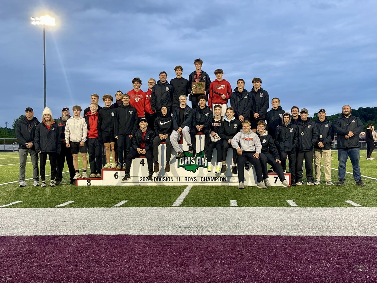 Fairfield Union - Boys Division II District Track and Field Champions.