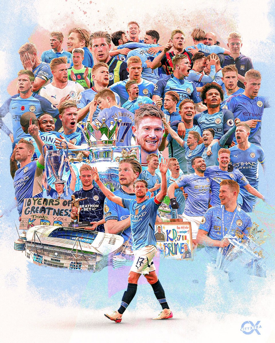 City Xtra (@city_xtra) on Twitter photo π 10 Seasons
βοΈ 422 Appearances
β½οΈ 108 Goals
π
°οΈ 177 Assists
π Premier League, x6
π League Cup, x5
π Community Shield, x3
π FA Cup, x2
π UEFA Super Cup, x1
π FIFA Club World Cup, x1
π UEFA Champions League, x1
ποΈ IFFHS Men's World Team, x6
ποΈ FIFA FIFPro World 11, x5
ποΈ π 10 Seasons
βοΈ 422 Appearances
β½οΈ 108 Goals
π
°οΈ 177 Assists
π Premier League, x6
π League Cup, x5
π Community Shield, x3
π FA Cup, x2
π UEFA Super Cup, x1
π FIFA Club World Cup, x1
π UEFA Champions League, x1
ποΈ IFFHS Men's World Team, x6
ποΈ FIFA FIFPro World 11, x5
ποΈ