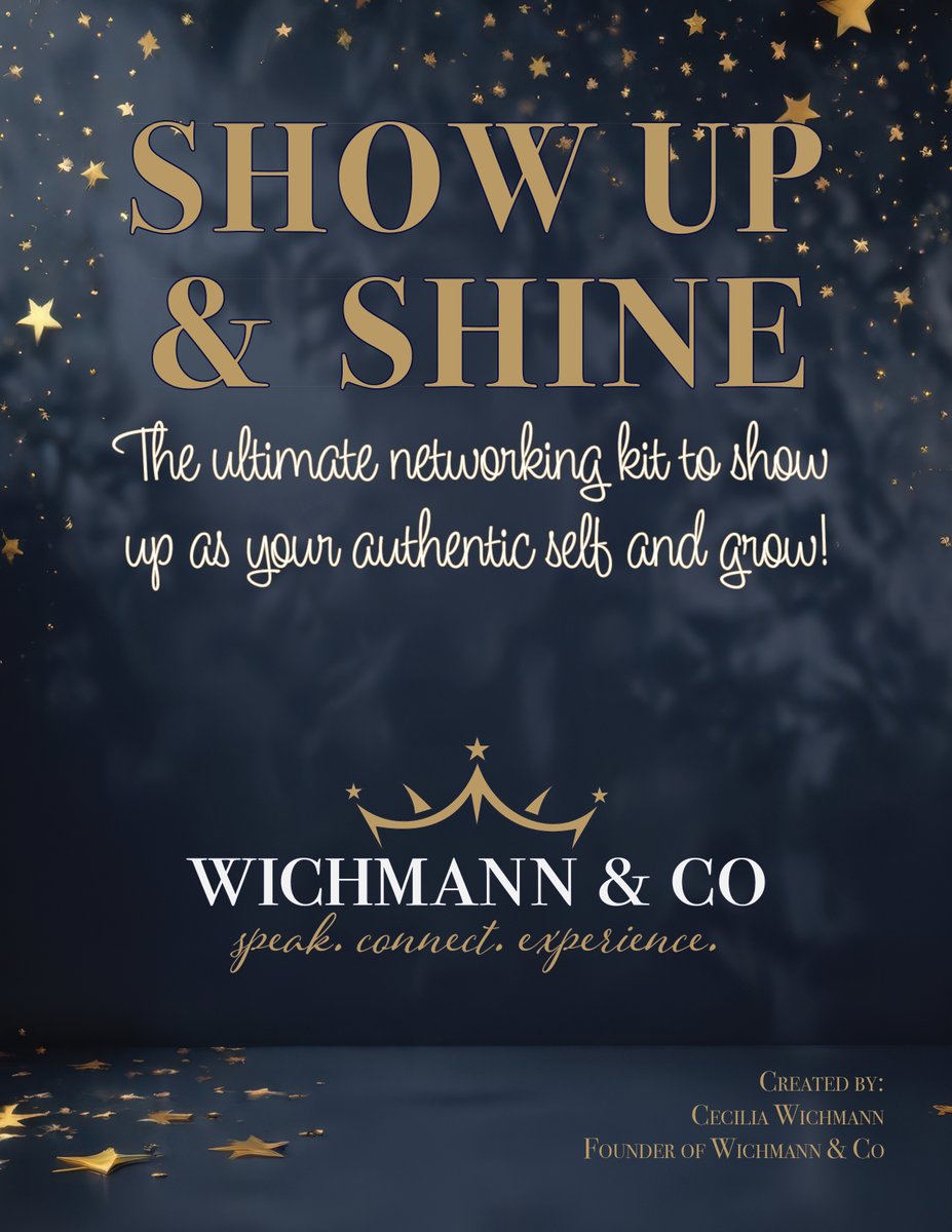 WichmannAndCo's tweet photo. 🚨 New Drop: Show Up &amp; Shine 🚨
Your ultimate $9 networking kit to walk in confident &amp; connect with purpose. 💼✨
Grab it now ⬇️
🔗 https://t.co/tFls75qHIz
🛒 https://t.co/oXB4Av9Teb
#NetworkingWithPurpose #ShowUpAndShine #WichmannAndCo https://t.co/IJaHN81TpC