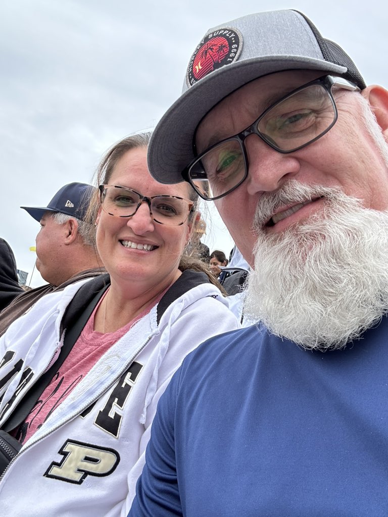 BeardedOld's tweet photo. Having fun in the rain at the Indy 500! Never know what you’re going to see here! @IMS https://t.co/lAnq9Cohoo