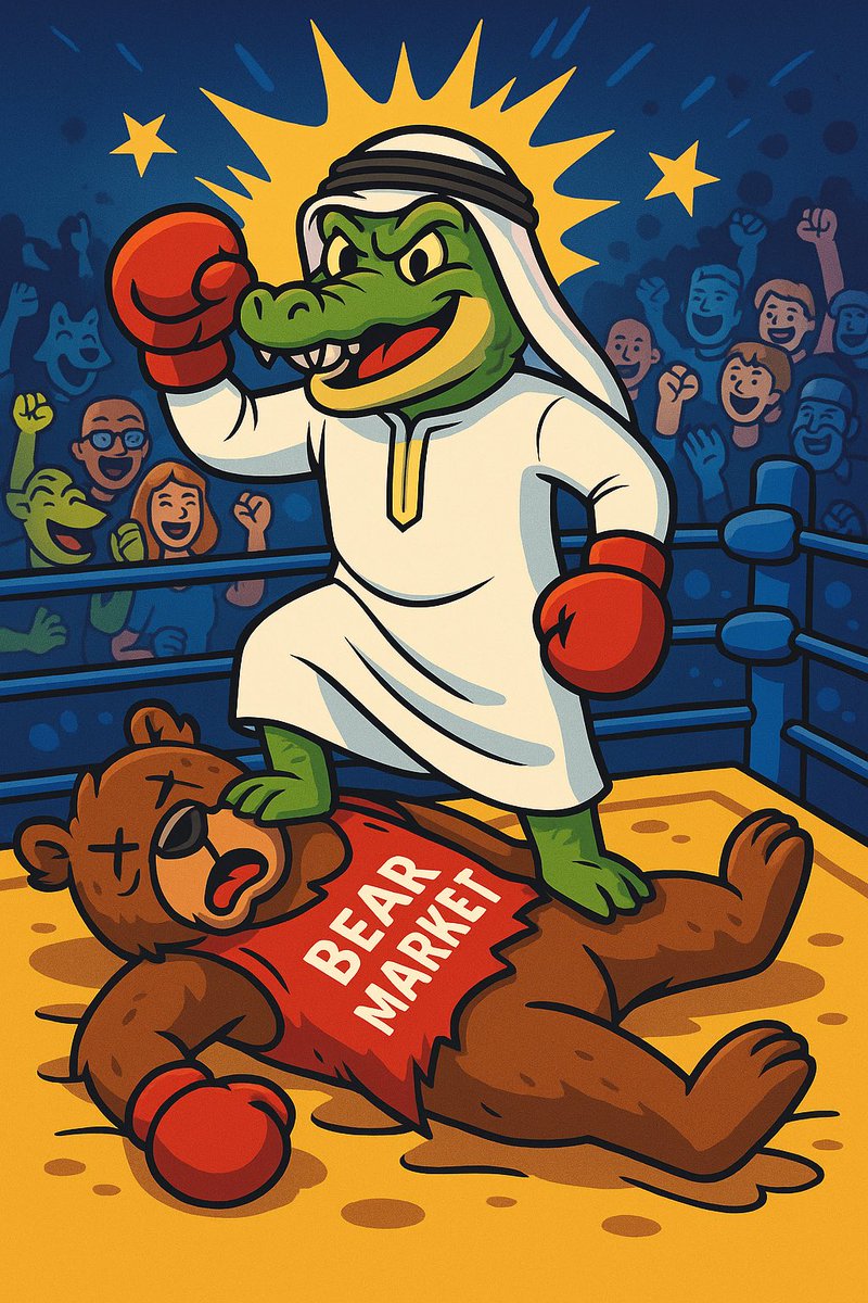snillocxo's tweet photo. My second entry for the @TheGatorAli meme contest @TheGatorAli
LEGENDARY MOHAMED ALI VS THE BEAR MARKET!
POV: When the market doubted Ali,
Ali stepped in and showed them what time it is.
Bear market? More like bedtime!β
#CryptoKnockout #BullSeason #AliStrikesAgain #MemeTime https://t.co/pjFpC4nEa1