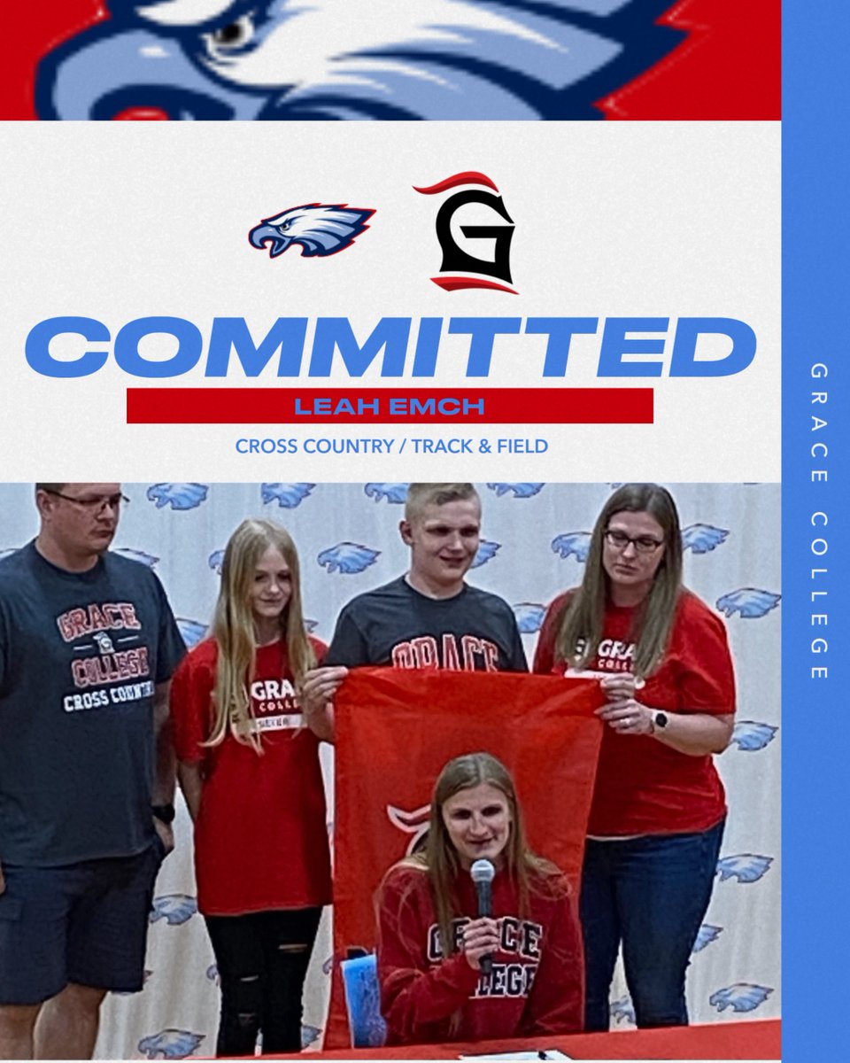 On Friday, the Eastwood Eagles held their 2025 Athletic Signing Day.  Congratulations to Leah Emch who will continue her Cross Country / Track &amp; Field career at Grace College #LetsGoEagles