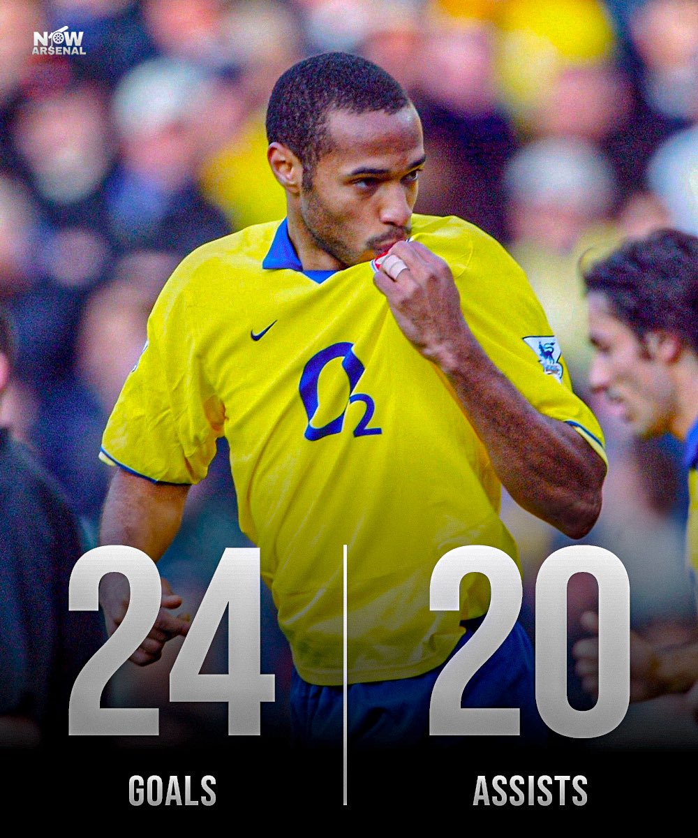 The only player in Premier League history to score 20+ goals and record 20+ assists in a single season.

Thierry Henry. The king. Nobody else compares.