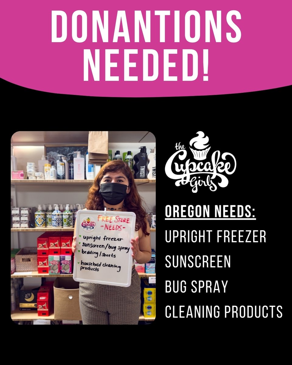 Did you know we offer a FREE STORE every month??

Resources like Narcan &amp; Fentanyl test strips
Essentials including Plan B, hygiene and menstrual products, and more!

First Friday of every month, 2:00 PM - 4:00 PM PST

#TheCupcakeGirls #FreeStore #LasVegas #Portland