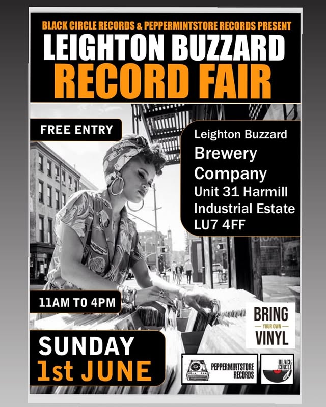 1 WEEK TO GO THE RECORD FAIR

Next Sunday <a href="/BlackCircleUK/">Black Circle Records</a> and <a href="/Dan_Taylor79/">Peppermintstore Records</a> present Leighton Buzzard Record Fair 
<a href="/LB_Beer/">Leighton Buzzard Brewing Co</a> taproom will be open from 11am to 4pm, so come along and join us.
#leightonbuzzardbusiness
#leightonbuzzardlocal
#southbedscamra
#craftbeer