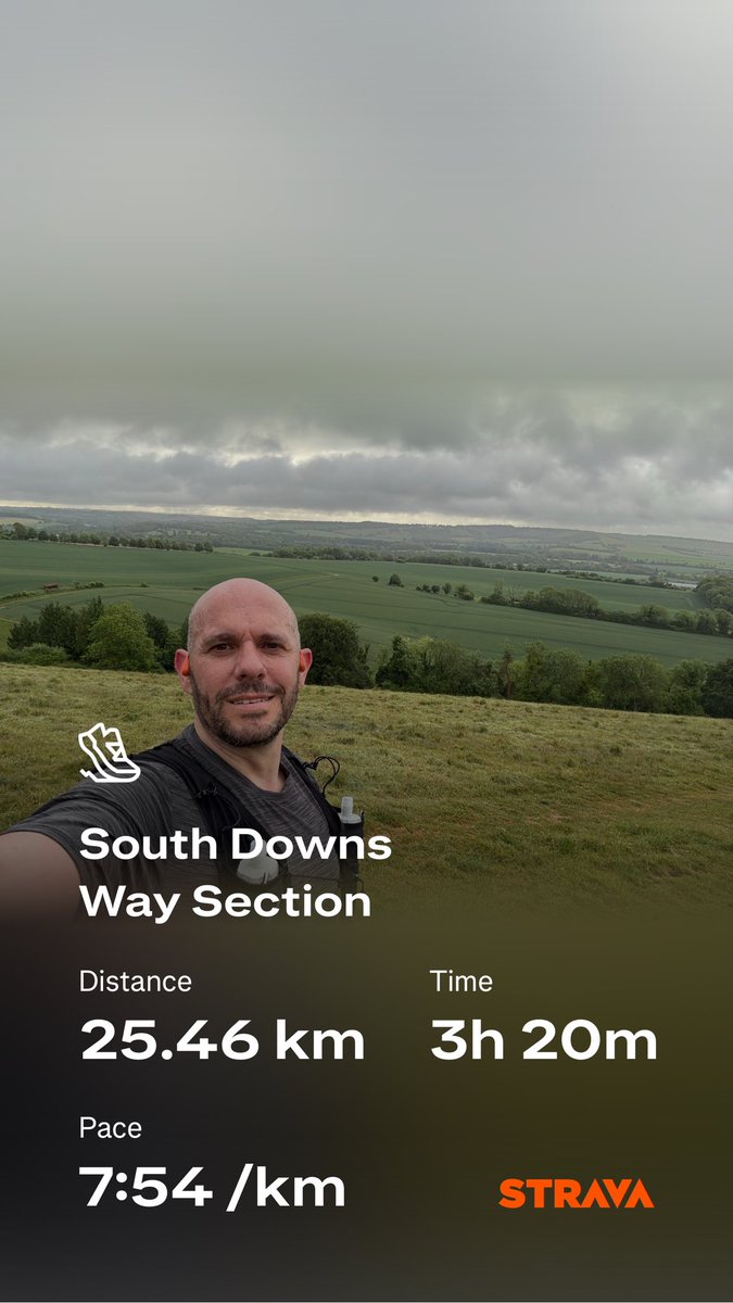 25k along part of the South Downs Way #Run4Remy #southdownsway #trailrunning