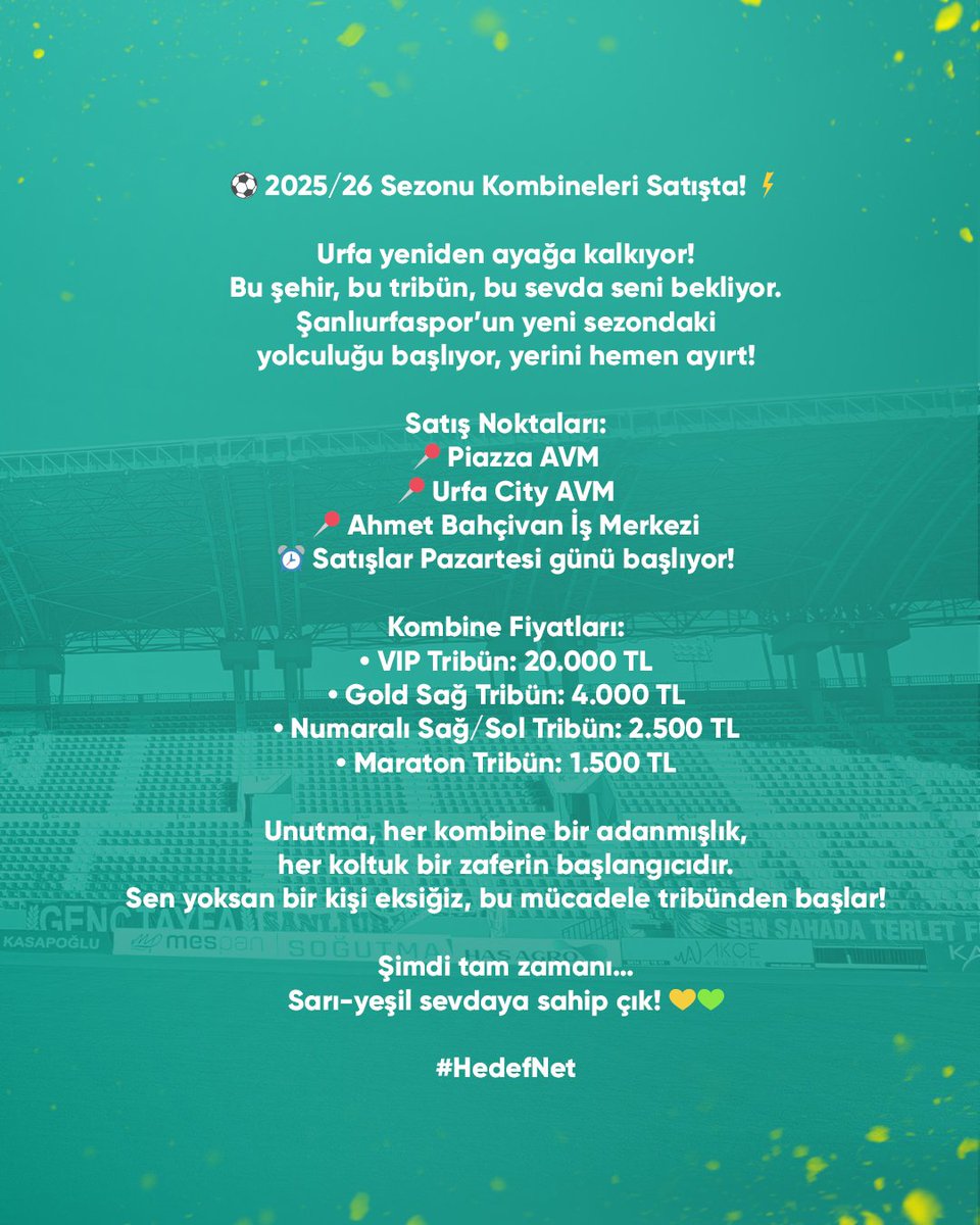Kombine Al, Takıma Güç Kat! 💪🎟️

#HedefNet