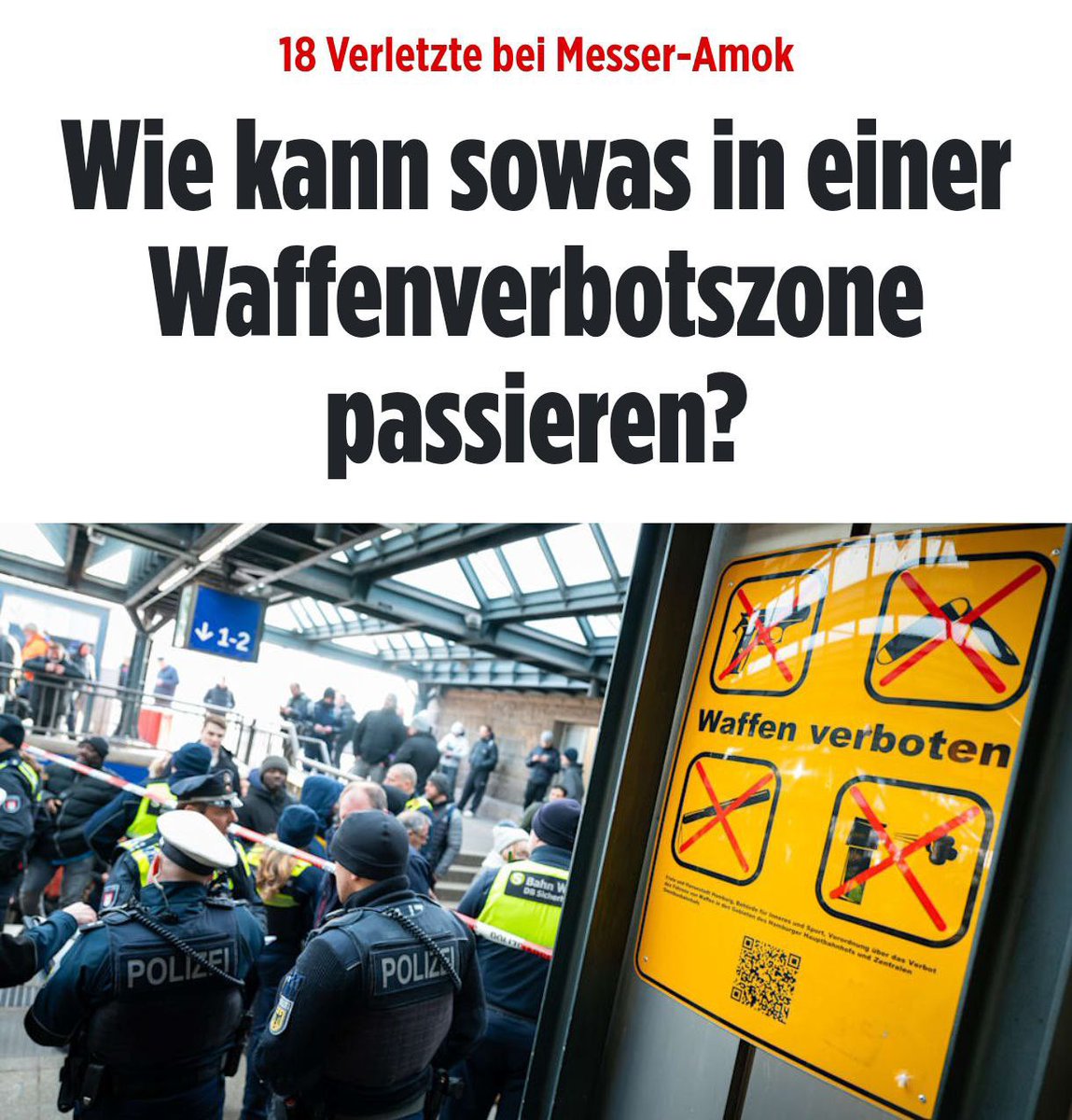 Pfeffer7373's tweet photo. Wie kann eine so dämliche Überschrift passieren?
Ach, die BLÖD. Frage beantwortet. 

#Messer #HamburgAttack #Hamburg https://t.co/pxhFXrsoMI