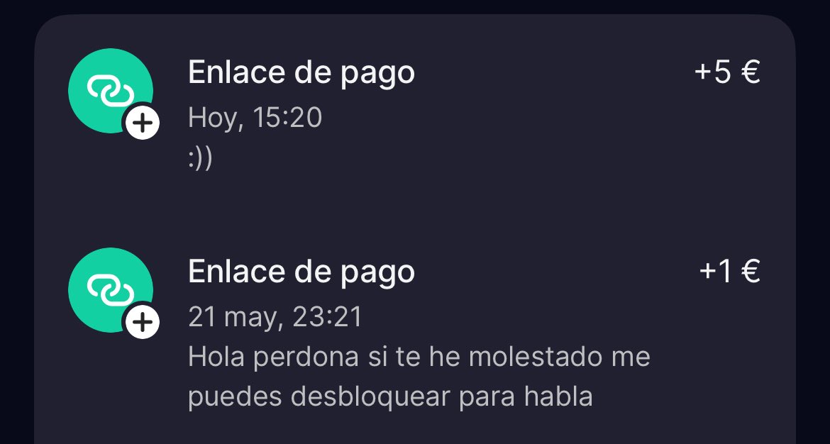 he bloqueado a un tío y me está mandando dinero para que le perdone 😭