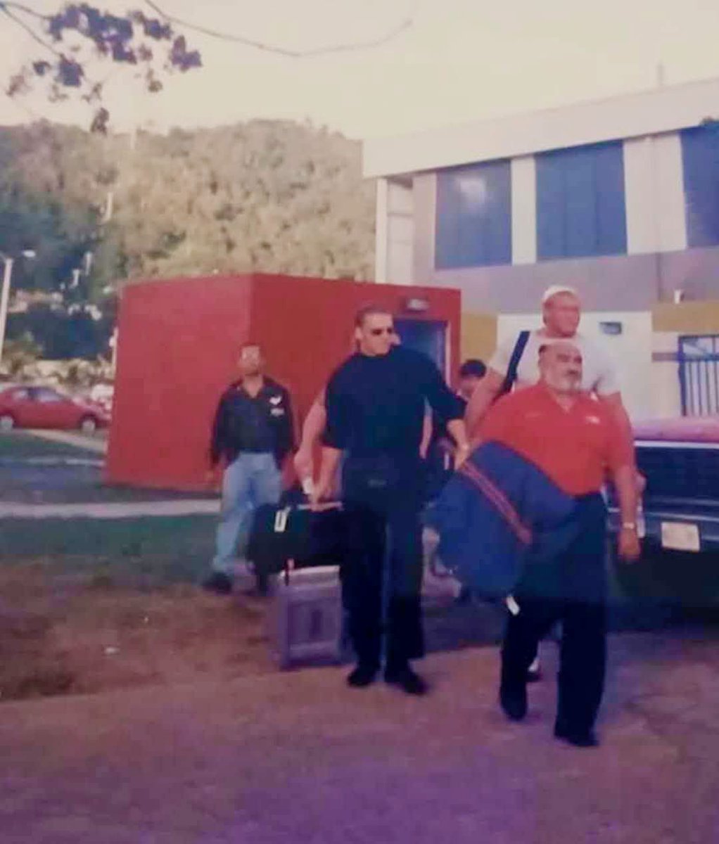 HJF240's tweet photo. @TripleH 1996. Caguas, Puerto Rico. A young Triple H, Syd Vicious with Barrabás… https://t.co/jSKzHPs35X