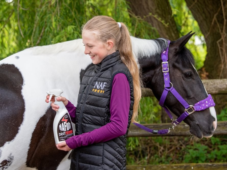 When is the best time to apply the NAF OFF fly repellent?!

⚫  Before riding, and reapply before turnout – particularly for washed off horses.
⚫ Dawn and dusk – midges are ‘crepuscular’, meaning they are most active at these times of day. 

📷 Jess Photography