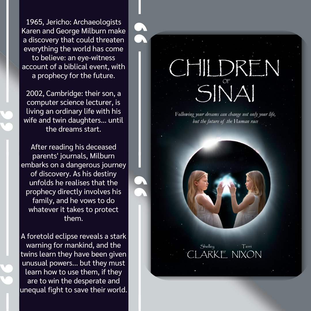 Yvonne | Me And My Books πβπ (@yvonnembee) on Twitter photo Children of Sinai by Shelley Clarke and Terri Nixon <a href="/ZooloosBT/">ZooloosBookTours</a> #ShelleyClarke #TerriNixon #fantasy #scifi #family #speculativefiction #bookreview
vonnibee.com/2025/05/29/chi⦠Children of Sinai by Shelley Clarke and Terri Nixon <a href="/ZooloosBT/">ZooloosBookTours</a> #ShelleyClarke #TerriNixon #fantasy #scifi #family #speculativefiction #bookreview
vonnibee.com/2025/05/29/chiβ¦