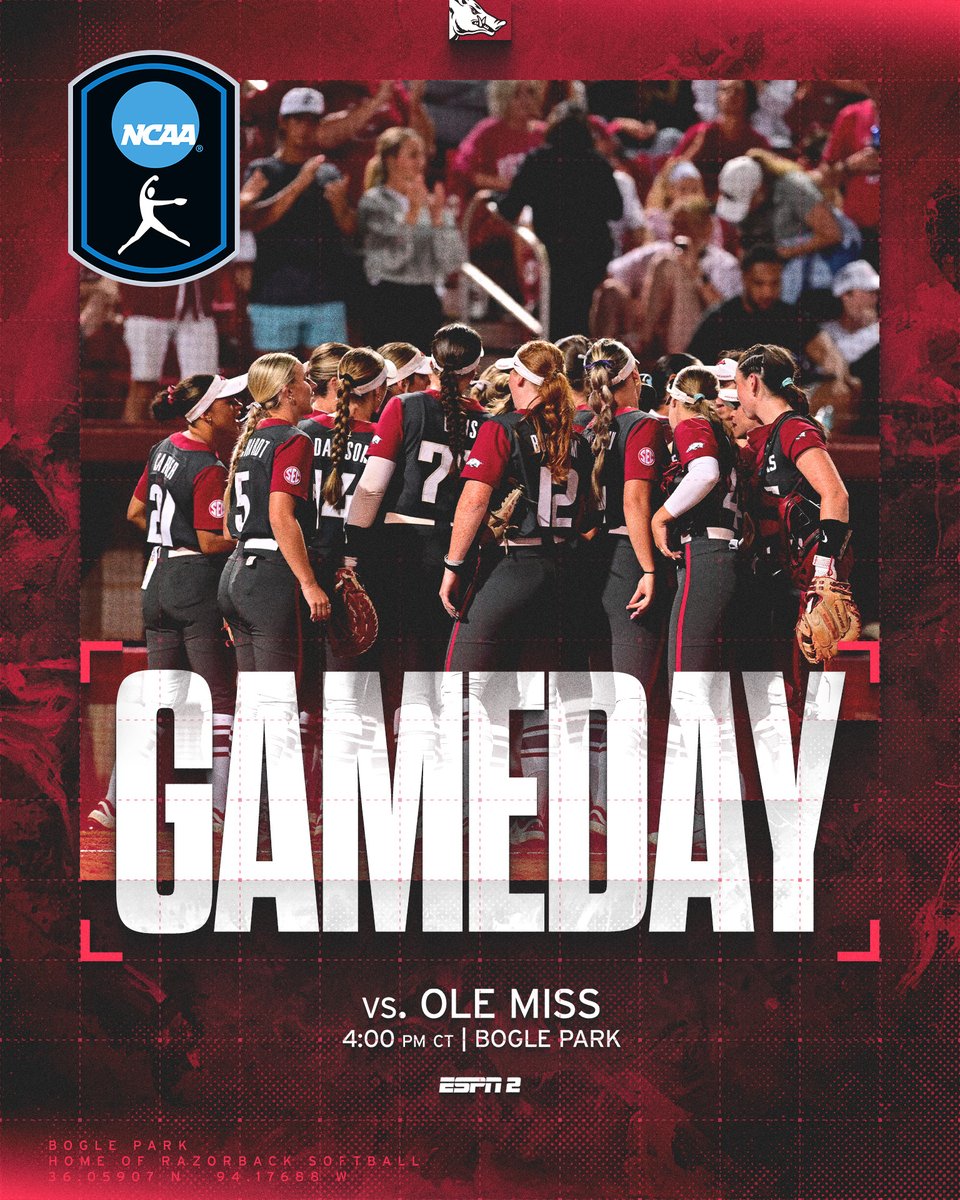 RazorbackSB's tweet image. Great moments are born from great opportunity 

Gameday links —&amp;gt;&amp;gt; bit.ly/3ElE67a