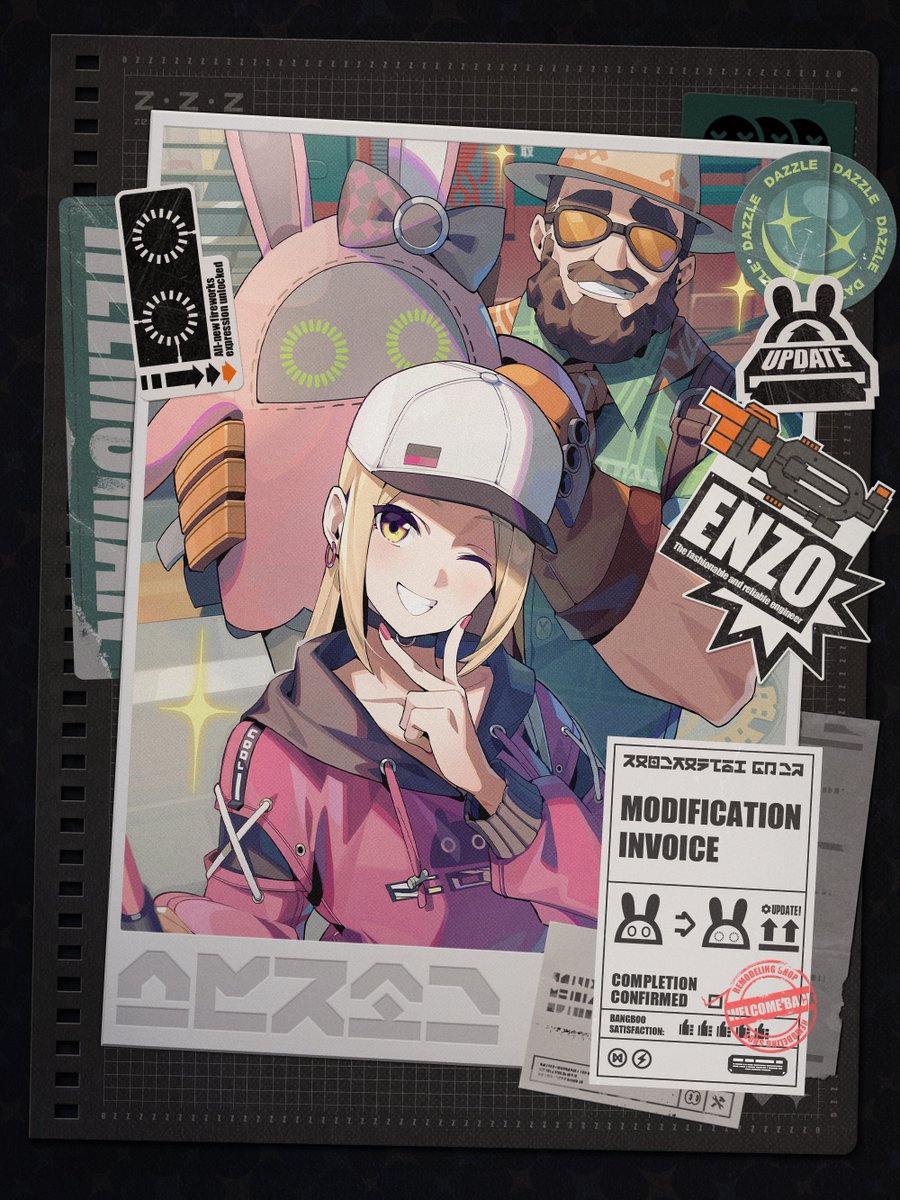 貴重　SOB DUB GRIND ポスター Susan 💛🩷 #ZZZ #ZenlessZoneZero #ゼンゼロ