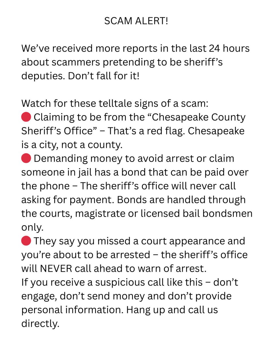 Chesapeake SO (@chessheriffoff) on Twitter photo 