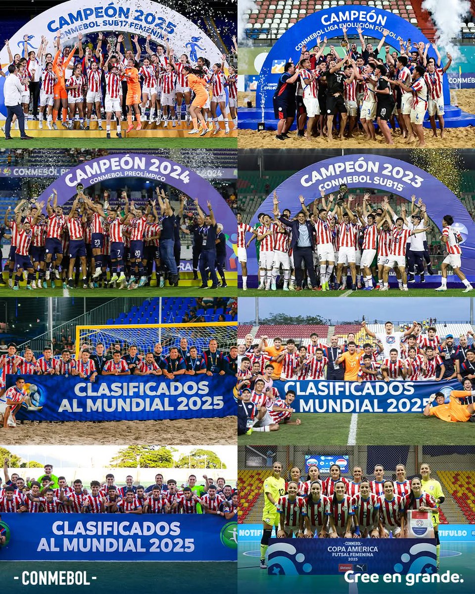 Hechos matan relatos!

Diferentes selecciones lograron objetivos de campeonar y clasificar a  mundiales.

La de mayores está a paso de volver al mayor torneo mundial.

La Sub 17 ayer fue campeona!

A nivel de clubes, el Ciclón y el Guma sigue en la Libertadores.

Feliz domingo!