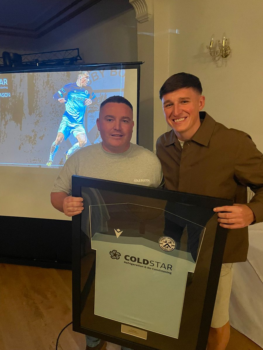 Our Coldstar player of the season was Tom Jamieson 👏

Jamo also won our Players Player of the Season award.

A massive thank you for the support we have been shown by Coldstar refrigeration, a fantastic local company who have been incredibly generous ❄️

#OneBoro