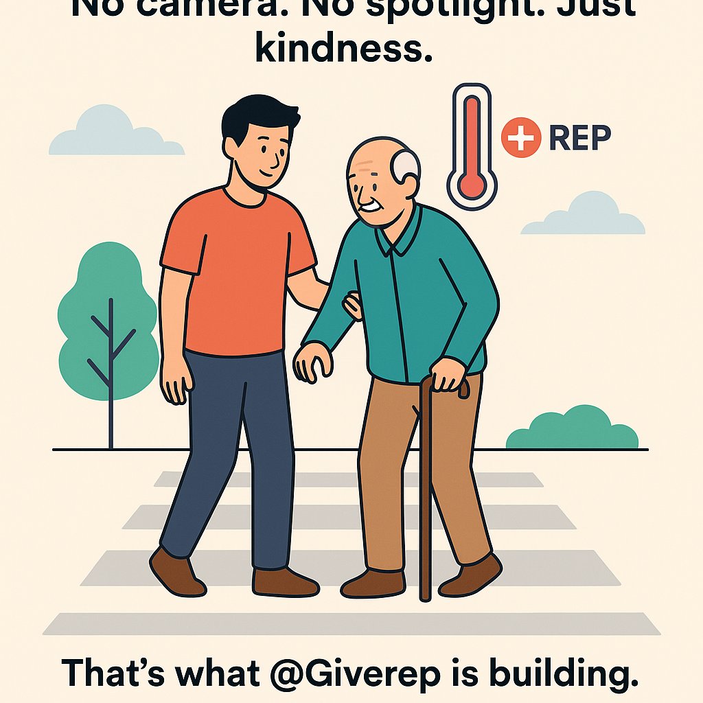 Jwdy878's tweet photo. Someone helps an elder cross the street.
No camera. No spotlight. Just kindness.
Now imagine getting real credit for it…
That’s what @Giverep is building.
#ProofOfGood #Giverep #bbrightvc
#大河べらぼう #MonacoGP #SEVENTEEN #BOYNEXTDOOR #Gassal #UWCL #RCDE #ChampionsLeague https://t.co/7JmoQj1k8E