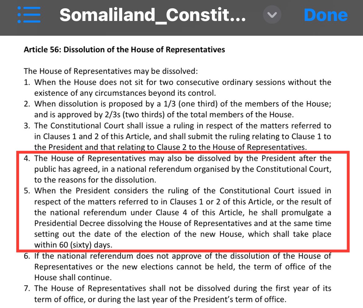 First thing I would do as President is dissolve parliament. They all need to disappear. 

I am certain that all of the shacab of Somaliland will vote to get rid of this garbage. 

<a href="/SLNECHQ/">Somaliland National Electoral Commission (SLNEC)</a> I think it’s time for an afti.