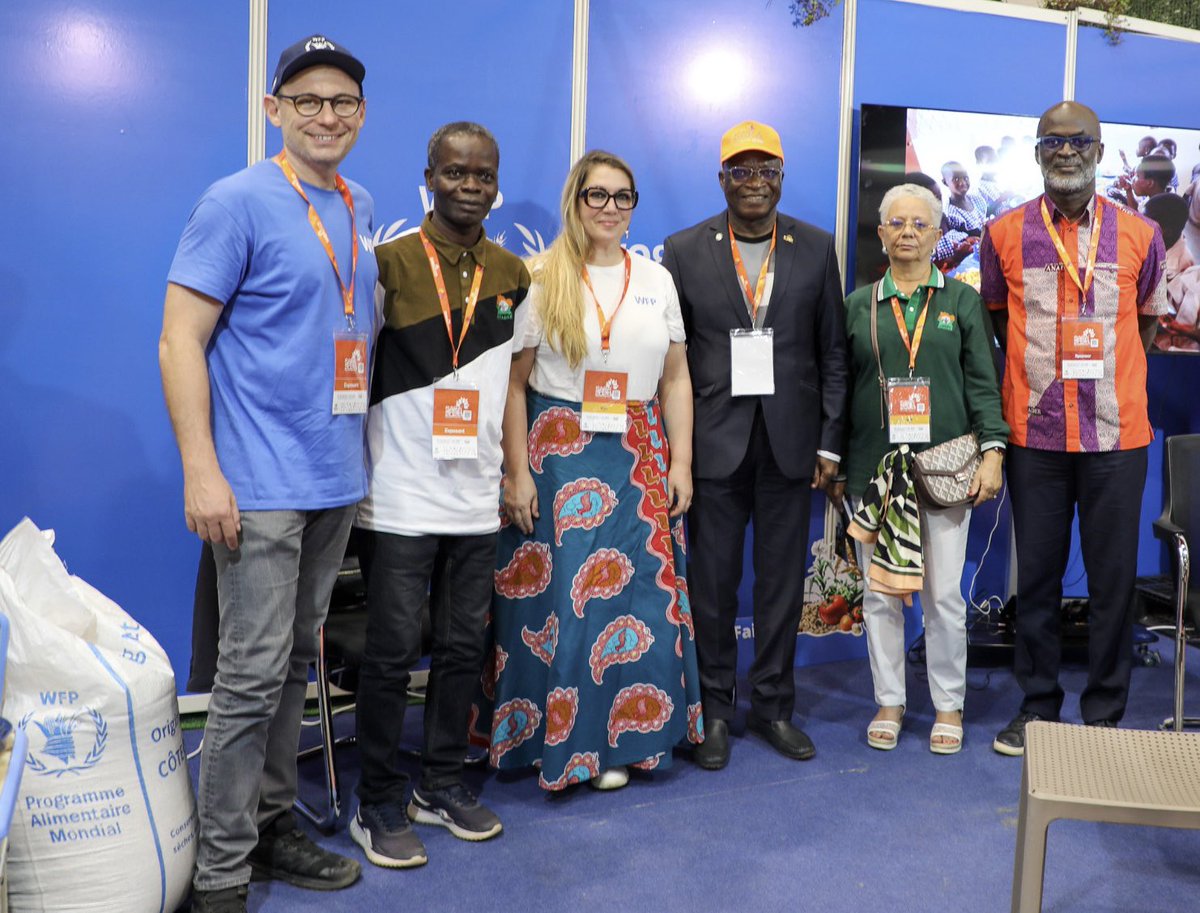 OliviaHantz's tweet photo. Day 2 at #SARA2025: Productive meeting with @ANADER_CI — WFP’s historic partner in rural transformation. With the DG and Deputy DG, we discussed strengthening our collaboration and explored ANADER’s promising innovations to support smallholder farmers. #Partnerships #FoodSec https://t.co/eN31WE5a1x