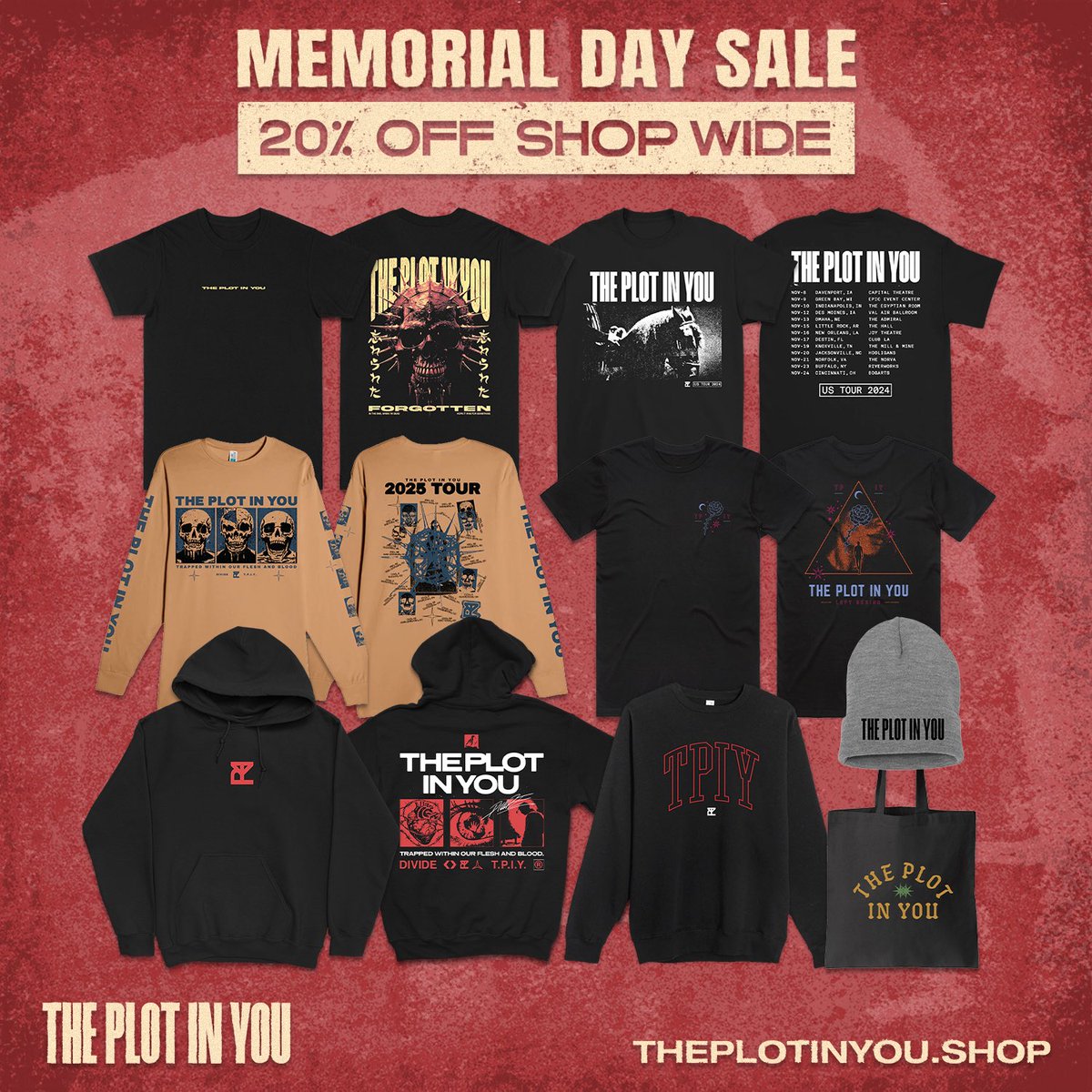 Sale ends tomorrow! 

Theplotinyou.shop