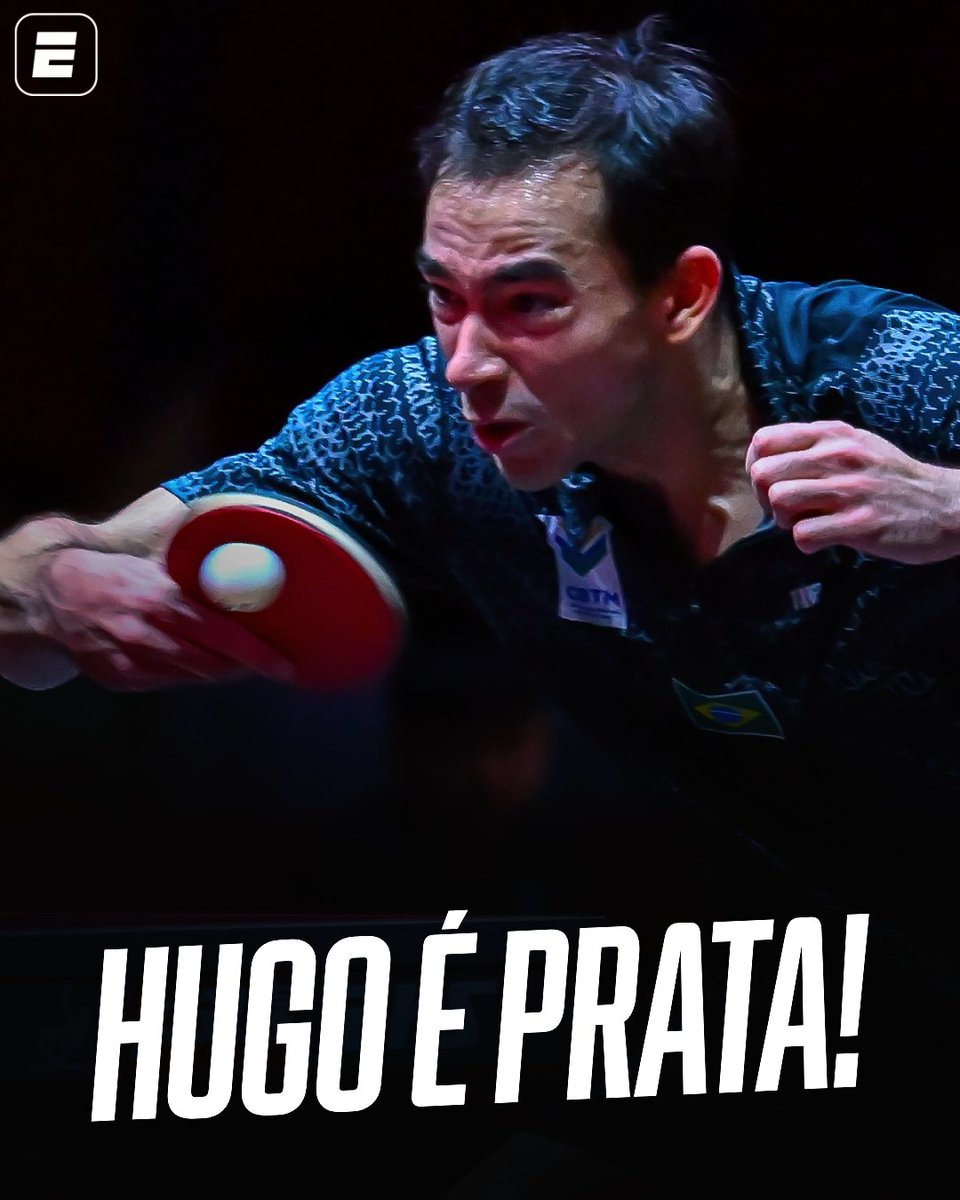 Prata inédita para Hugo Calderano! 🥈

Nenhum mesa-tenista de fora da Ásia ou da Europa tinha alcançado a final de um Mundial na chave simples masculina. Na decisão, o brasileiro perdeu para o chinês Wang Chuqin, número 2 do mundo, por 4 sets a 1.