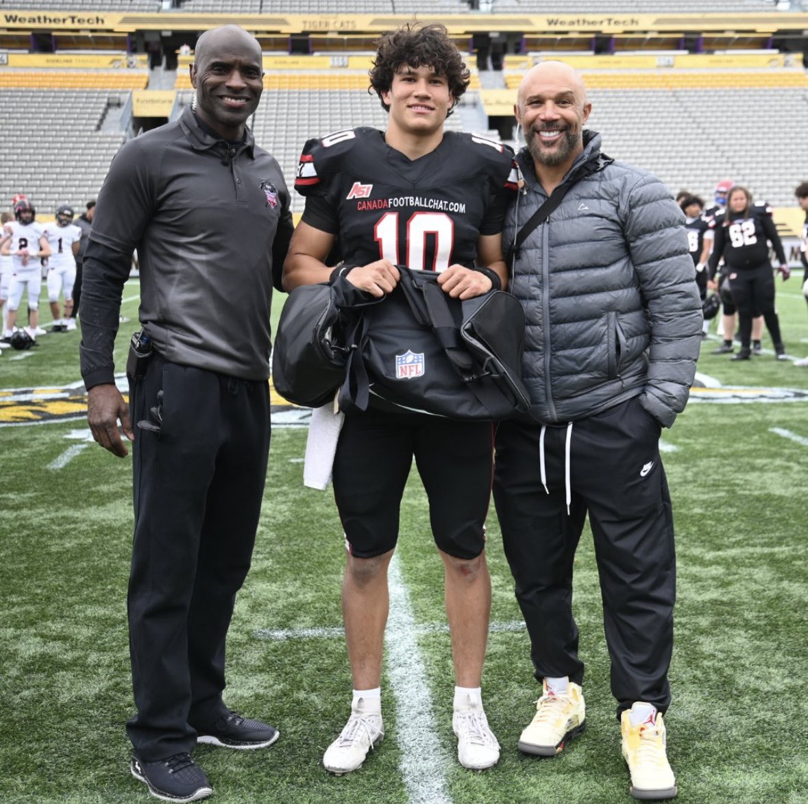 Jacob Muller (@jacob7muller) on Twitter photo Thank you <a href="/chatfootball/">CanadaFootballChat</a> for naming me game MVP for the 2025 CFC Prospect game for Team Sanchez!
Thank you <a href="/TSN_Sports/">TSN</a> for the great event!
<a href="/_coach_garcia/">Edgar García</a> <a href="/Flightclub1/">Flight Club Academy</a> <a href="/coachlalonde_/">Jamie Lalonde</a> <a href="/FootballNorthca/">Football North 🇨🇦</a> Thank you <a href="/chatfootball/">CanadaFootballChat</a> for naming me game MVP for the 2025 CFC Prospect game for Team Sanchez!
Thank you <a href="/TSN_Sports/">TSN</a> for the great event!
<a href="/_coach_garcia/">Edgar García</a> <a href="/Flightclub1/">Flight Club Academy</a> <a href="/coachlalonde_/">Jamie Lalonde</a> <a href="/FootballNorthca/">Football North 🇨🇦</a>