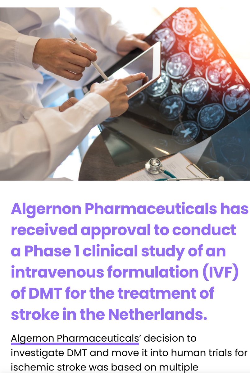 dev_dmt888's tweet image. 🧬 DMT and Neuroprotection: A New Hope for Stroke Recovery
$DMT
Clinical trials are exploring DMT’s ability to promote neurogenesis and protect brain tissue after ischemic stroke. Early results are promising. #DMT #StrokeRecovery #Neurogenesis