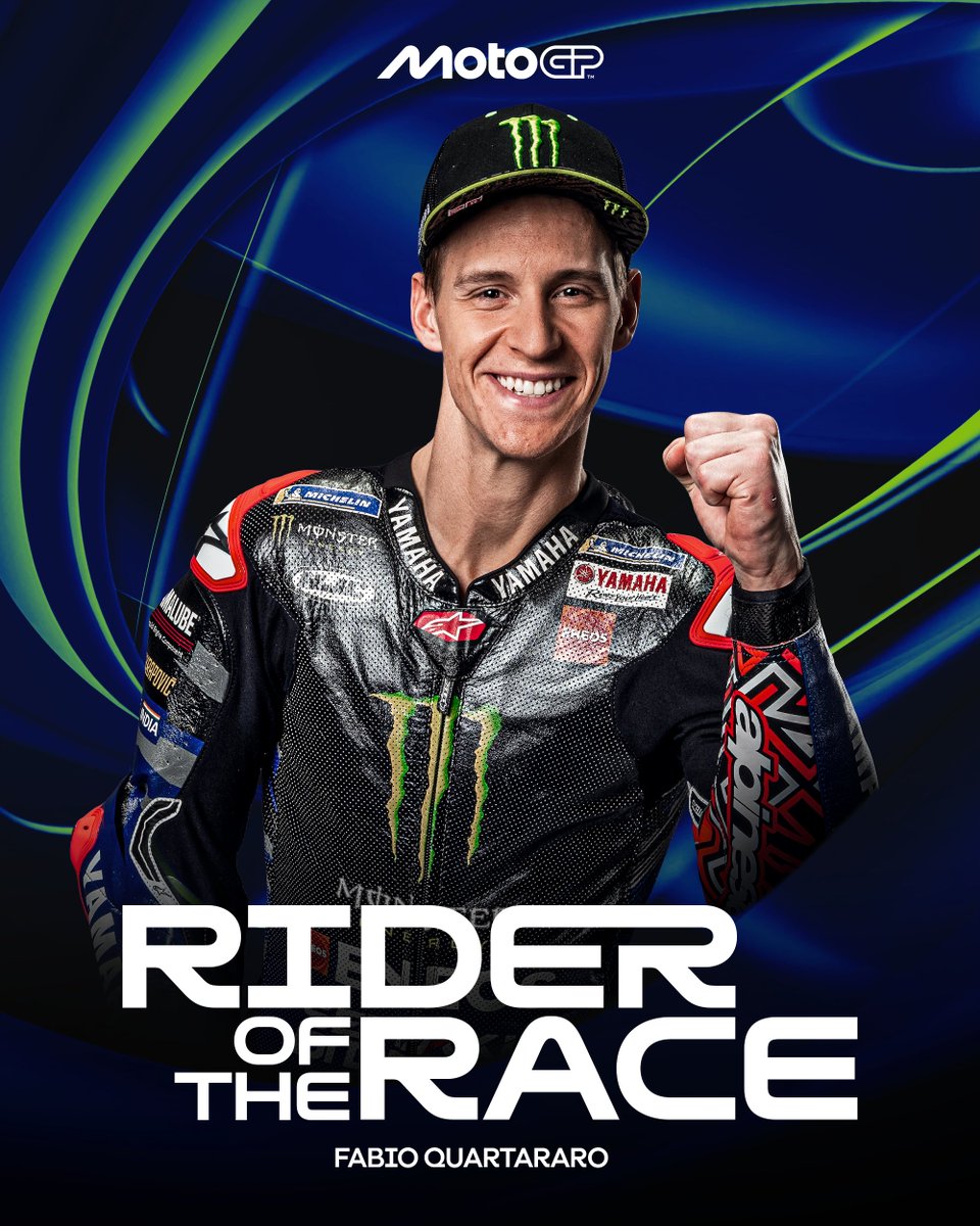 Even though the final result was disappointing, the fans have voted Quartararo as RIDER OF THE RACE! 🙌

View the results here 👀bit.ly/4lG2iT7

#FrenchGP 🇫🇷