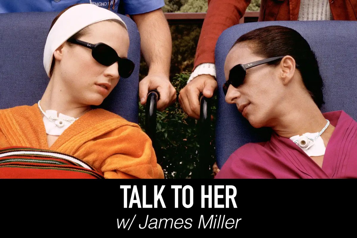 TALK TO HER (2002) w/ James Miller (The New School)

We consider the juxtaposition of beauty and horror, the duality of subjects and objects, the blurry lines around the moral, ballet, and friendship.

Listen here! podcasts.apple.com/us/podcast/140…