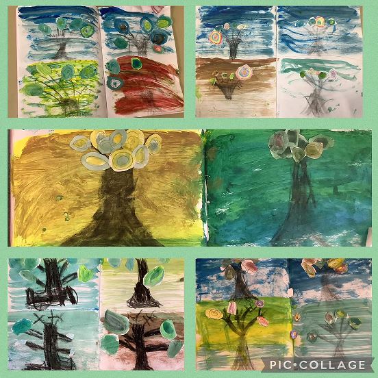 This week Year 1 explored a range of painting techniques using primary and secondary colours. Children learned how to apply colour both as a wash and in bold, solid blocks. They discovered how to lighten colours without using white!