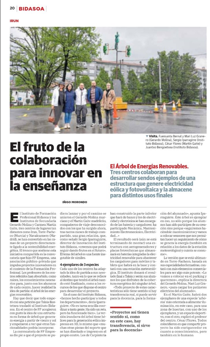 FPeuskadi (@fpeuskadi) on Twitter photo El fruto de la colaboración para innovar en la enseñanza. diariovasco.com/bidasoa/irun/f… vía <a href="/diariovasco/">El Diario Vasco</a> #LanbideHeziketa #FP #EnergíasRenovables El fruto de la colaboración para innovar en la enseñanza. diariovasco.com/bidasoa/irun/f… vía <a href="/diariovasco/">El Diario Vasco</a> #LanbideHeziketa #FP #EnergíasRenovables