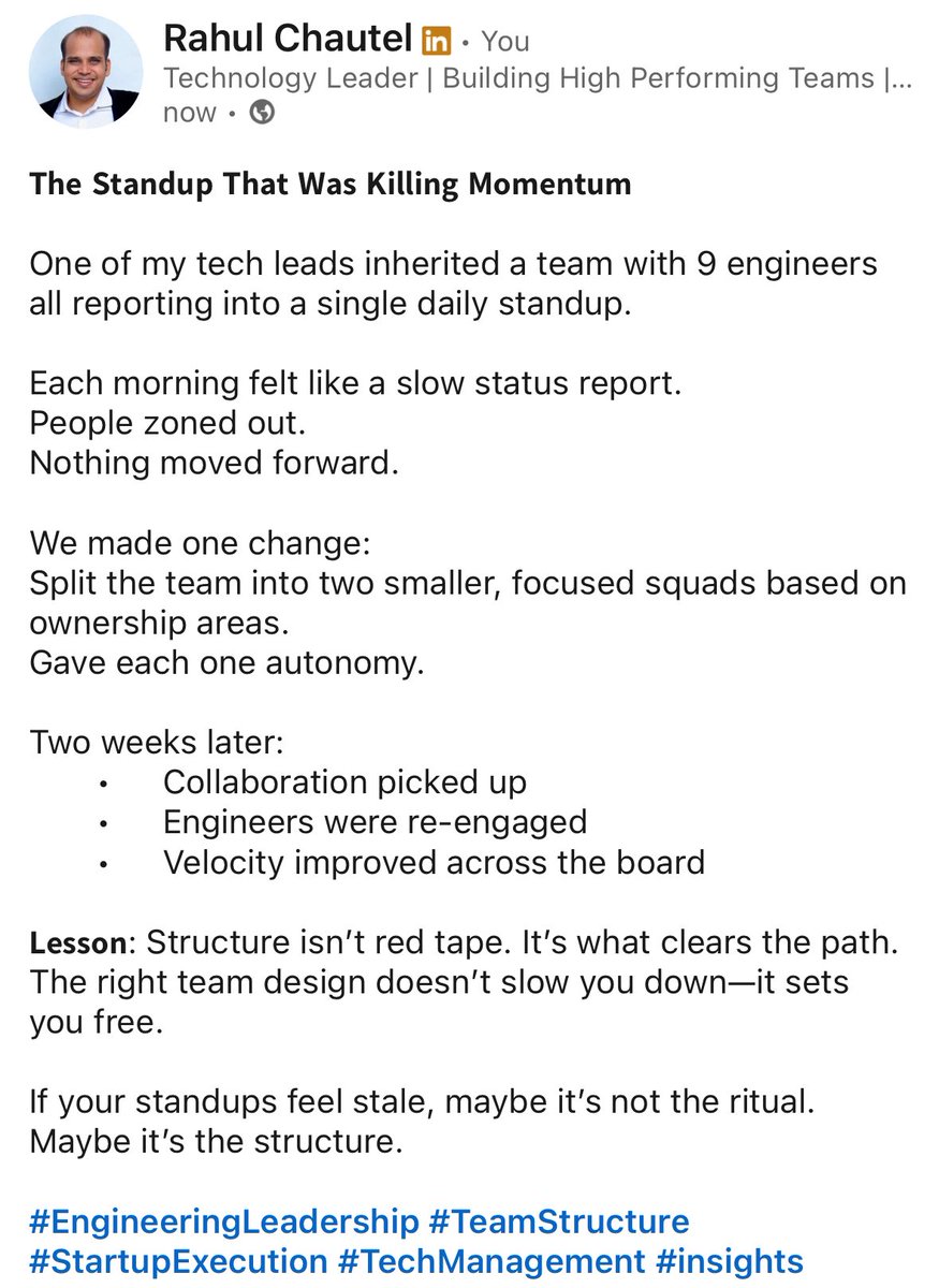 Sometimes a small step has a bigger impact on the team momentum! 👇
