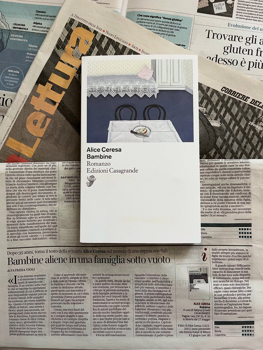 casagrande_ed's tweet photo. «Ceresa, una voce fuori dal coro con il suo stile sperimentale, è sempre sfuggita a ogni etichetta e si è sempre divertita a stupire».

Su @La_Lettura, oggi trovate una recensione a «Bambine» di Alice Ceresa, a firma di Patrizia Violi. https://t.co/bTHJJENXYa