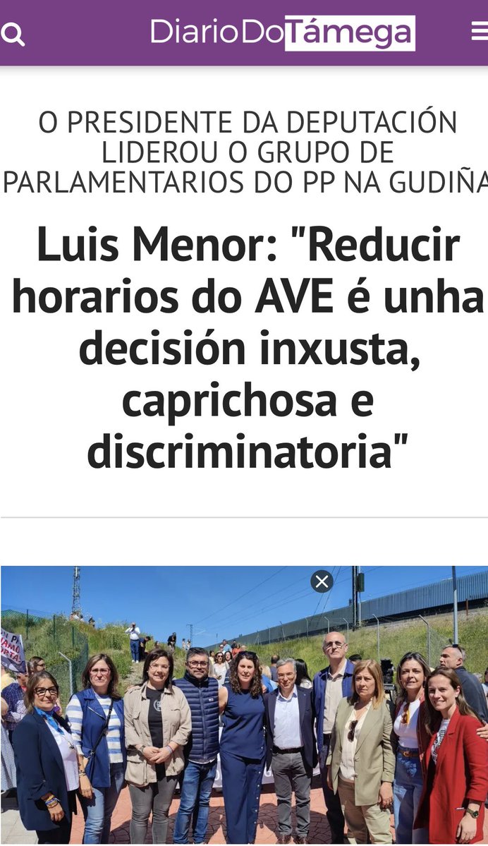Celso Delgado Arce (@celsodelgadoou) on Twitter photo El <a href="/transportesgob/">Ministerio Transportes y Movilidad Sostenible</a> de <a href="/sanchezcastejon/">Pedro Sánchez</a> y <a href="/Renfe/">Renfe</a> deben ser sensibles ante las muy fundadas protestas de los usuarios de la estación de alta velocidad A Gudiña-Porta de Galicia y rectificar la muy injusta decisión de suprimir a partir del 9 de junio servicios y paradas de trenes El <a href="/transportesgob/">Ministerio Transportes y Movilidad Sostenible</a> de <a href="/sanchezcastejon/">Pedro Sánchez</a> y <a href="/Renfe/">Renfe</a> deben ser sensibles ante las muy fundadas protestas de los usuarios de la estación de alta velocidad A Gudiña-Porta de Galicia y rectificar la muy injusta decisión de suprimir a partir del 9 de junio servicios y paradas de trenes