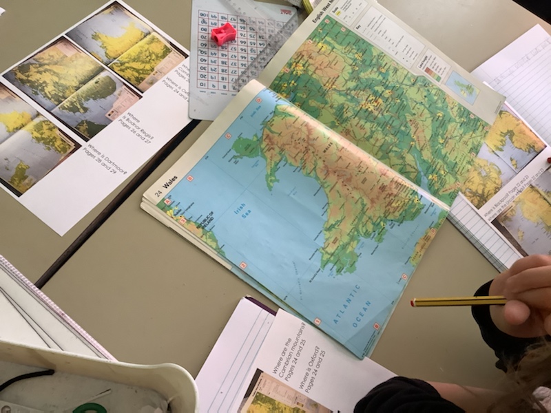 This week in Geography, Y3 looked at how to find different points on an atlas using grid references. We learnt several symbols that are used universally to show different places and found examples on regional maps. We then created our own sketch maps of our local area.