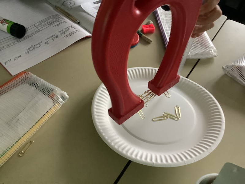 This week in Science, Y3 looked at the strength of different magnets. We learnt about ring, horseshoe and bar magnets. We planned then carried out an investigation to discover which magnet is the strongest by attracting the most paperclips.