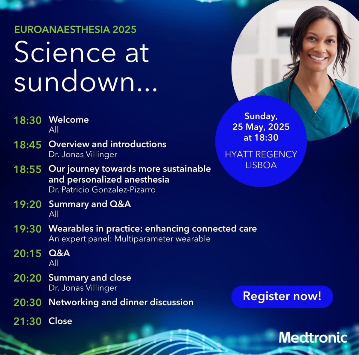 Join us tonight <a href="/euroanaesthesia/">Euroanaesthesia</a> 2025 

#EA25 #ACM2U #Wearables