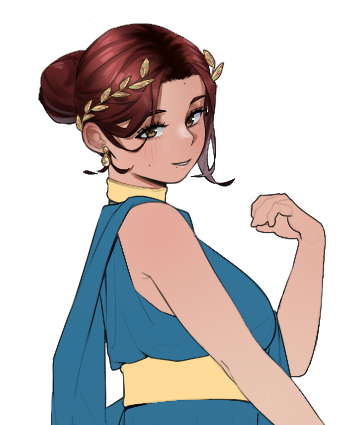 WIP of my gf as Penelope from #epicthemusical