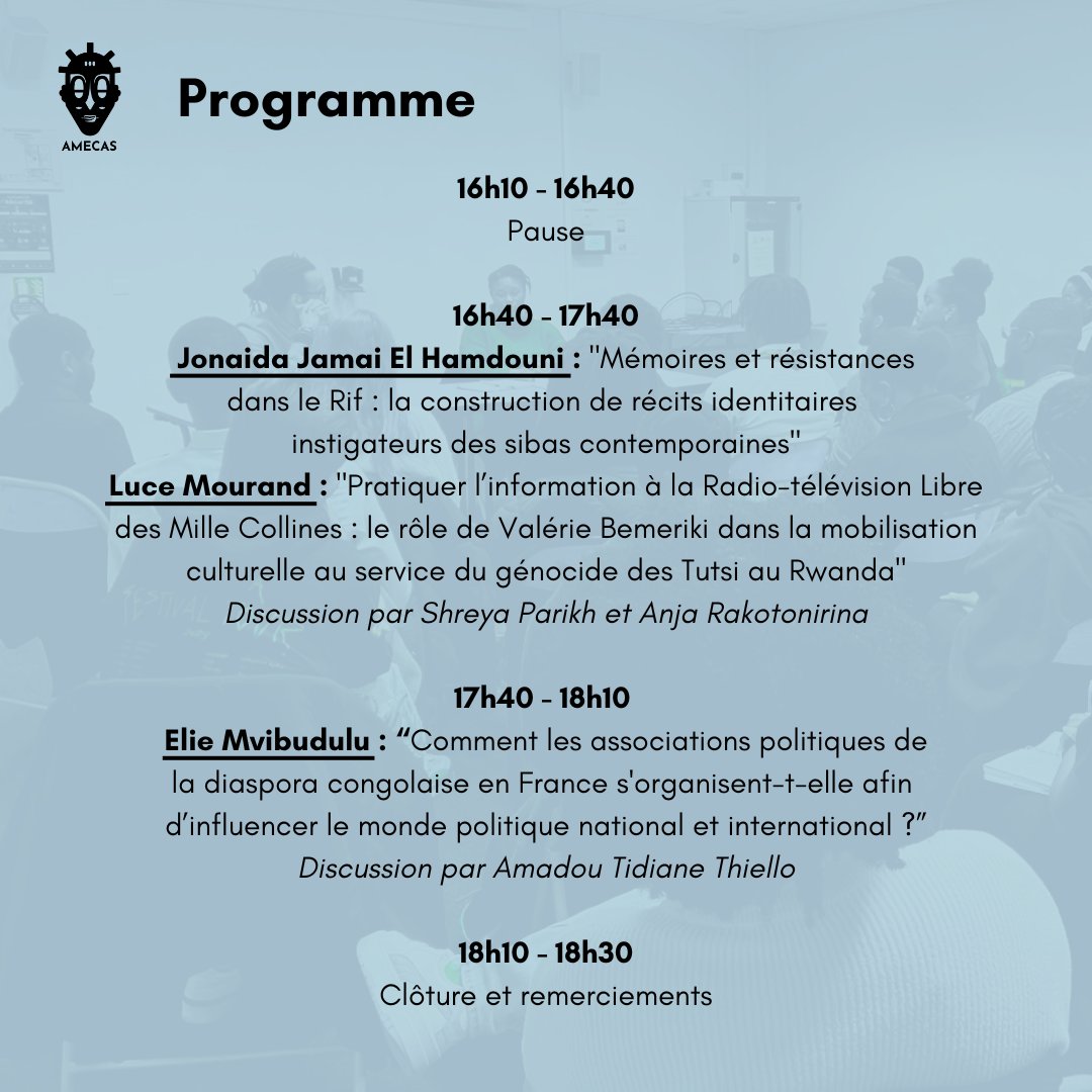 🗣️JOURNÉE D'ÉTUDE DES MASTERANT-ES | Mardi 27 mai 2025
Cette journée d’étude se déroulera le mardi 27 mai 2025, de 14h à 18h30, sous un format hybride.

Présentiel : au CNRS Pouchet, en salle 221. 
Distanciel : via ce formulaire➡️ docs.google.com/forms/d/e/1FAI…